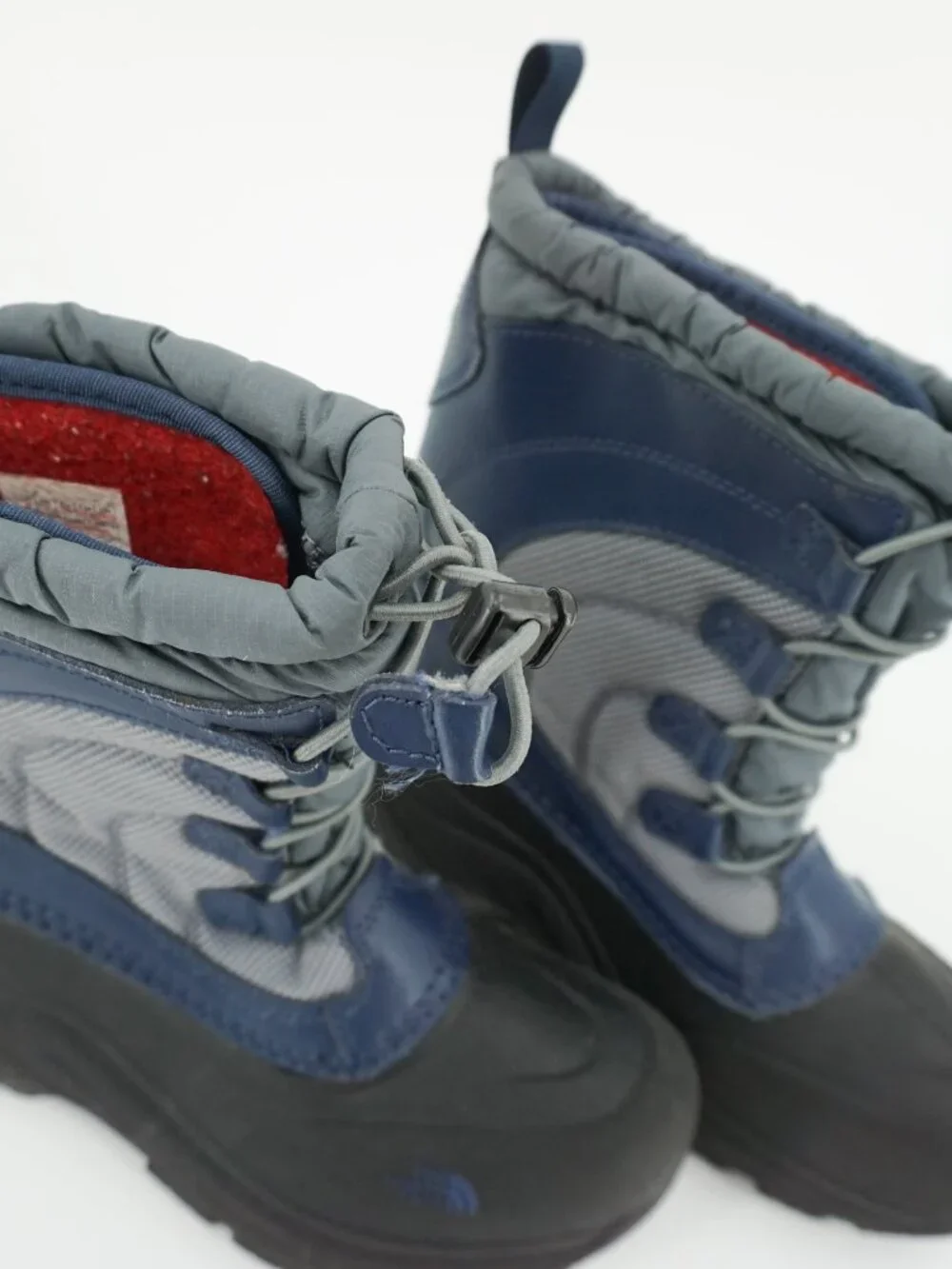 Share North Face Waterproof Snow Boots Boys Size 4 - Garcons Thermafelt Blue